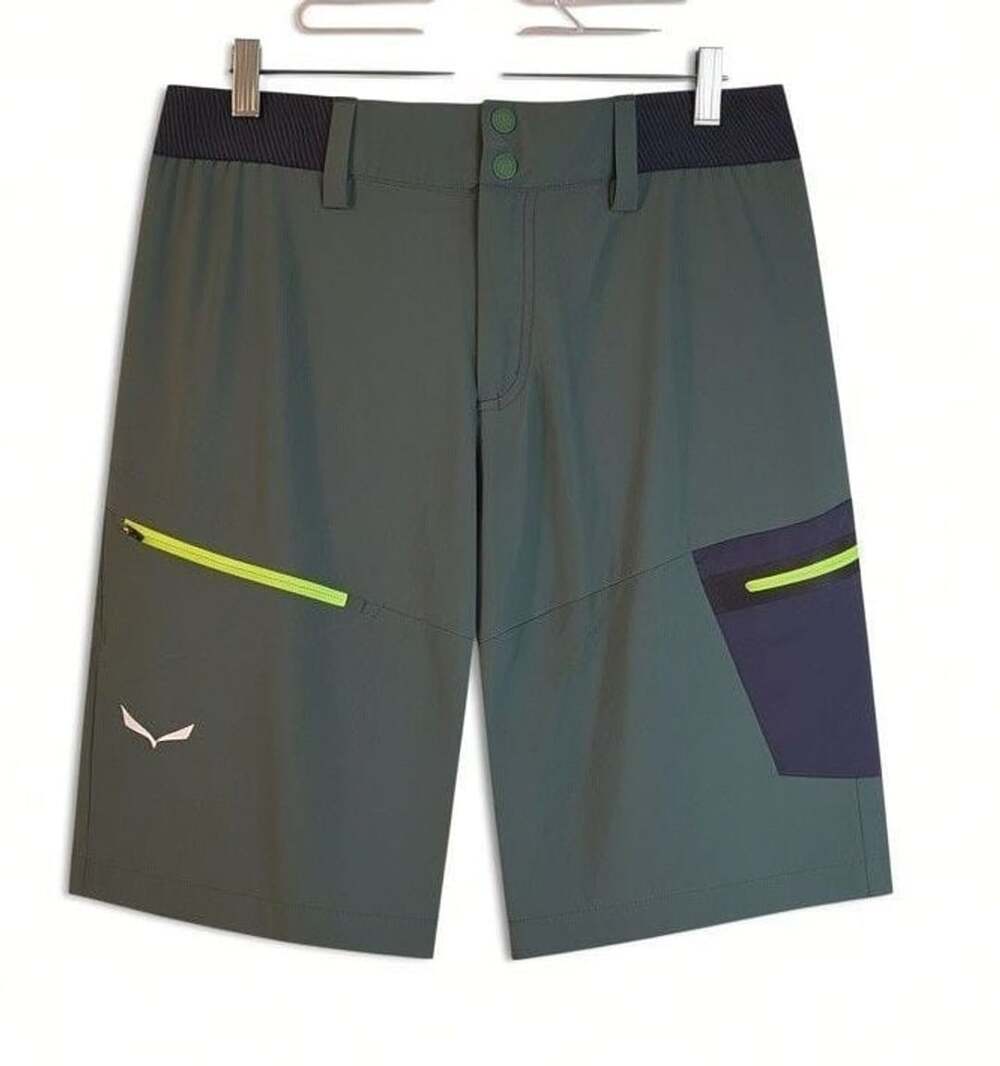Salewa Pedroc Durastretch Cargo Hiking Shorts Green Men US M